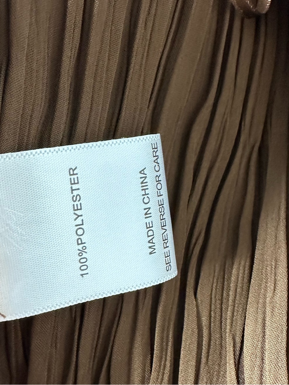 Lucy Paris Brown Pleated Maxi Skirt - Picture 6 of 11